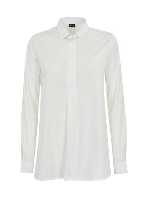 Camicia in cotone bianco FAY | NCWA150A03S ORMB001